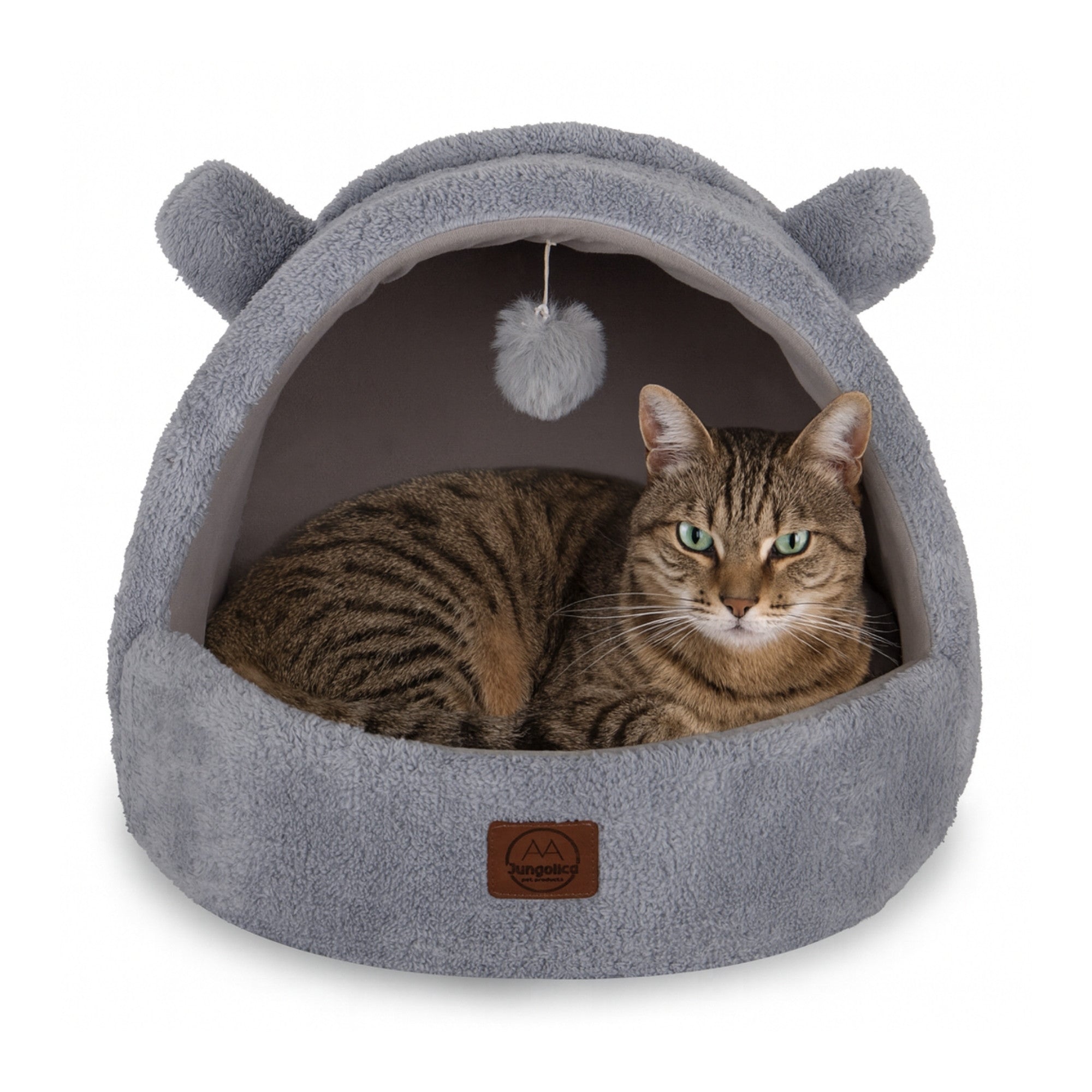 Tom Cat Bed with Removable Cushion, Ultra-Soft, Comfortable, Enclosed Top Design