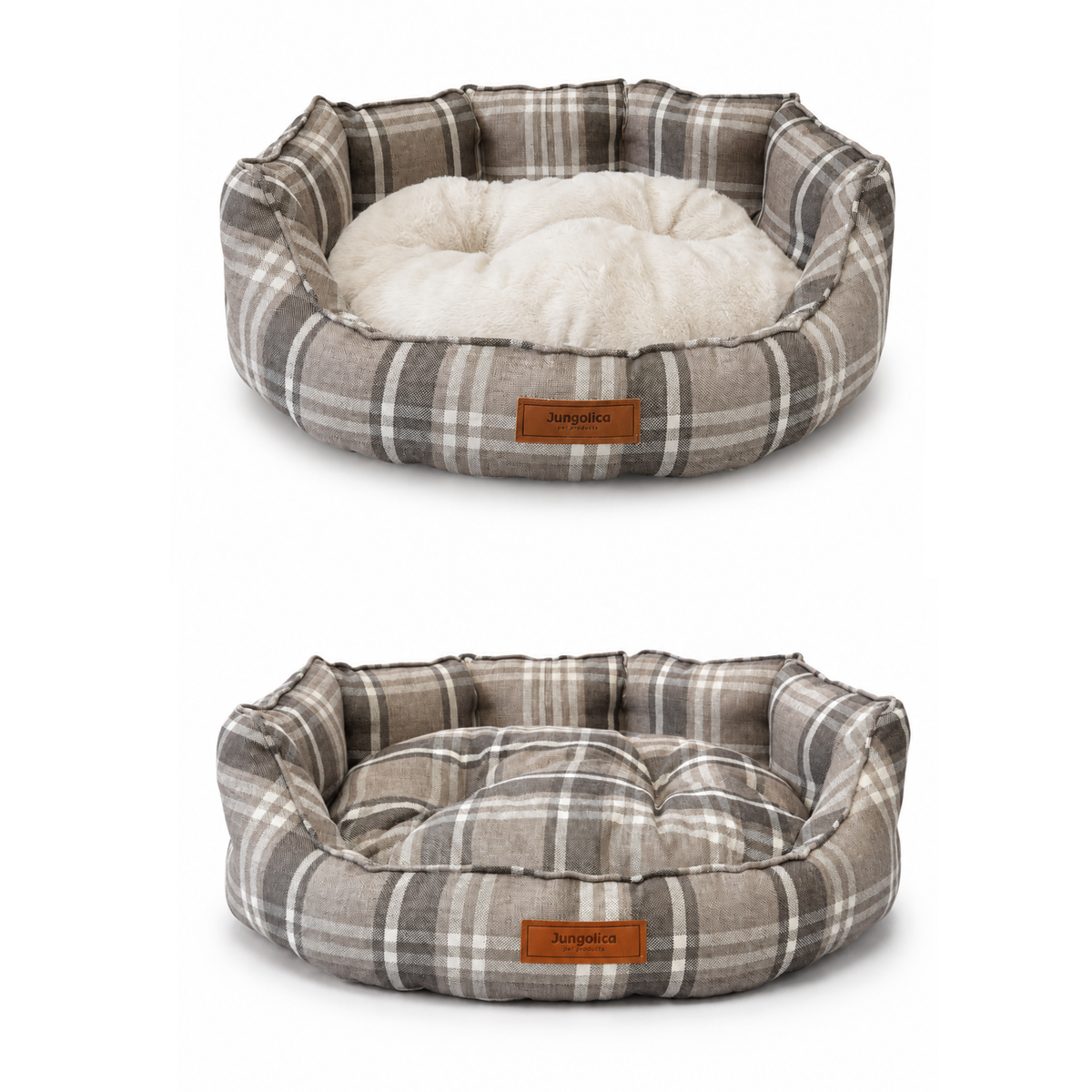 Double-Sided Washable Cat & Dog Bed with Cushion – 4-Season Use, Non-Slip Base, Suitable for All Breeds