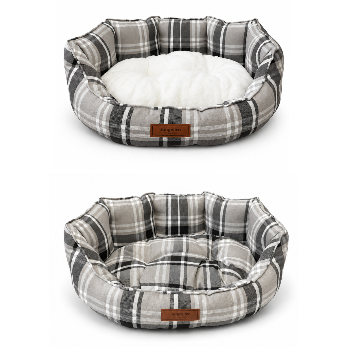 Double-Sided Washable Cat & Dog Bed with Cushion – 4-Season Use, Non-Slip Base, Suitable for All Breeds