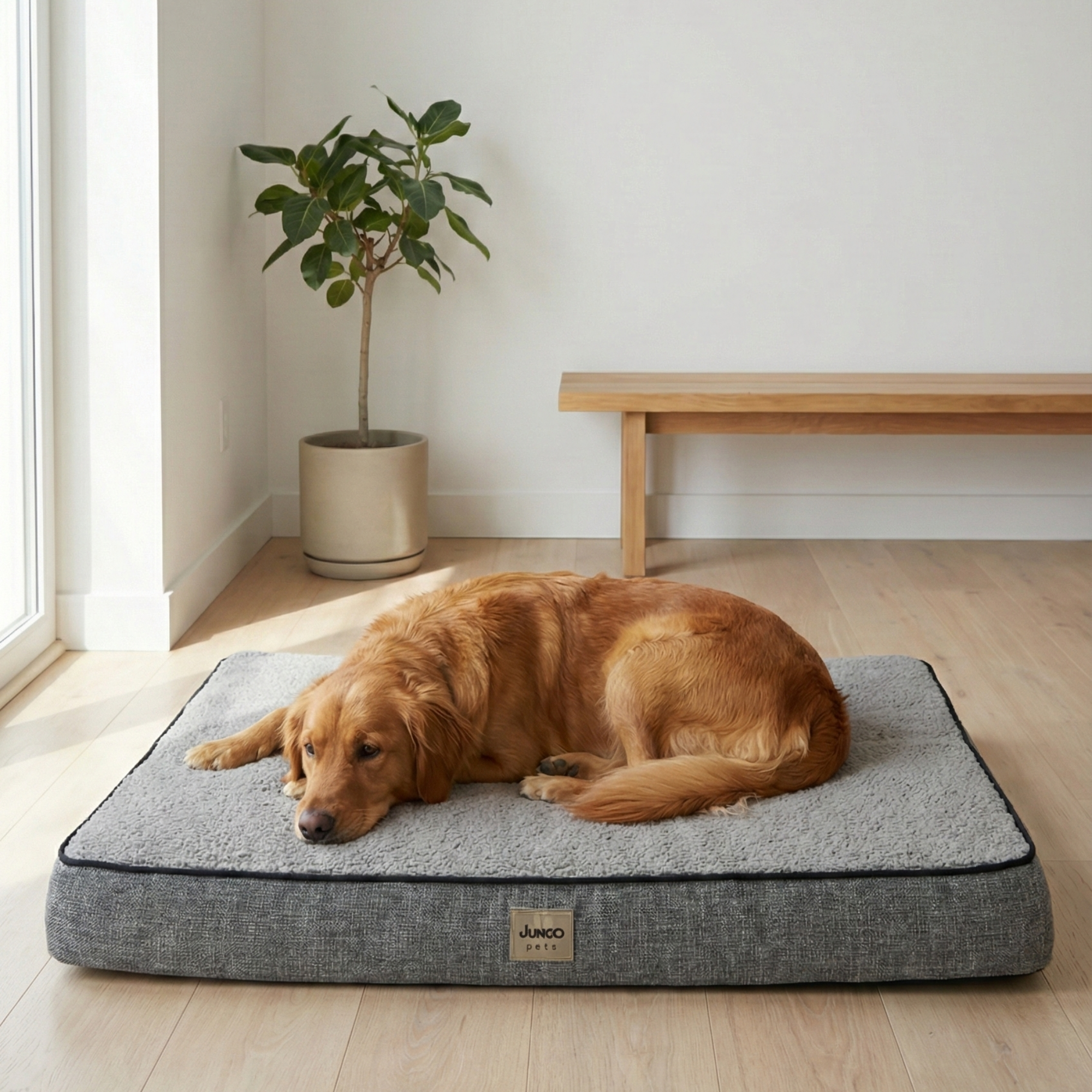 Arthur, Visco Süngerli, Çıkarılabilir Kılıflı, Su Geçirmez, Yüksek Kaliteli Kedi ve Köpek Yatağı