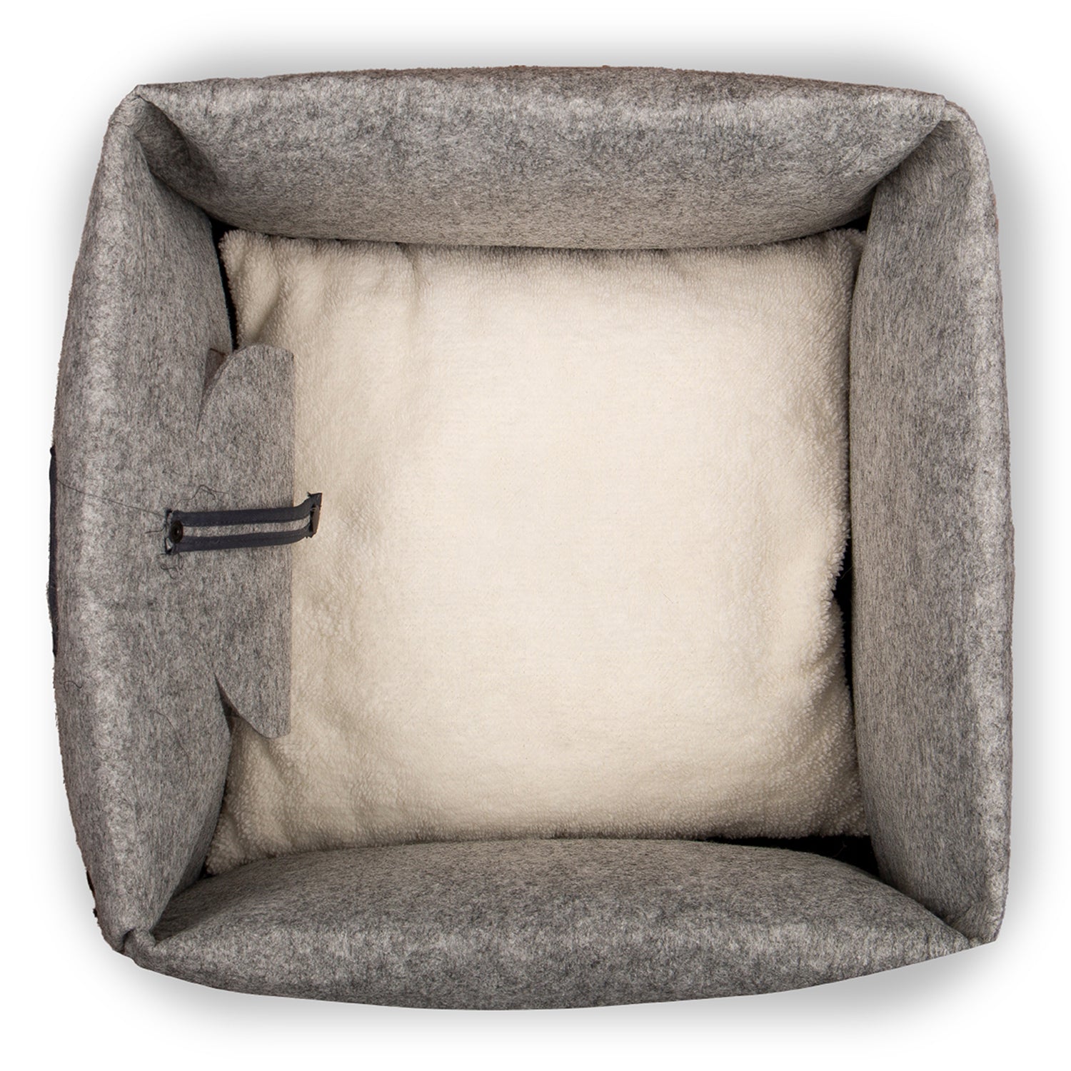 Lily Cat Bed with House and Box Design, Removable Cushion