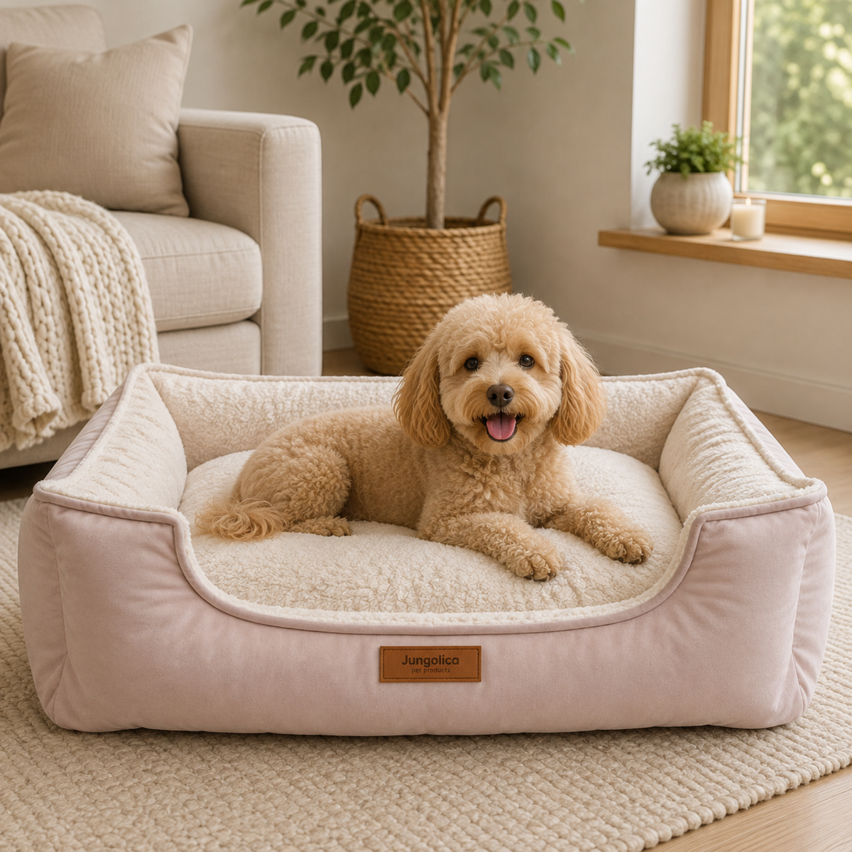 Dreamy Double-Sided Washable Cat & Dog Bed with Inner Cushion and Non-Slip Base