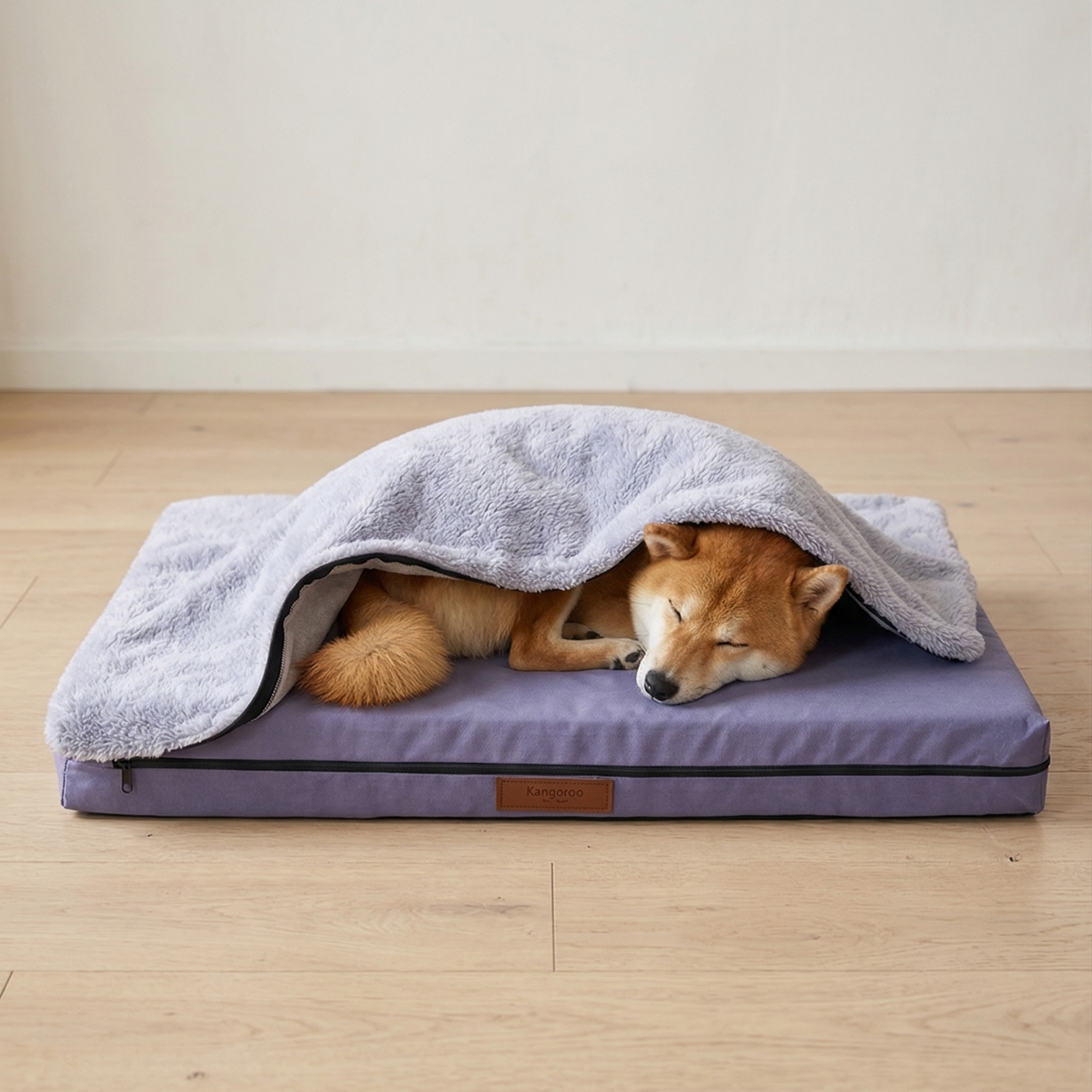 Pure Comfort, Removable Plush Blanket, Waterproof Inner Mattress Protector, 4-Season Cat and Dog Bed