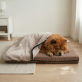Pure Comfort, Removable Plush Blanket, Waterproof Inner Mattress Protector, 4-Season Cat and Dog Bed