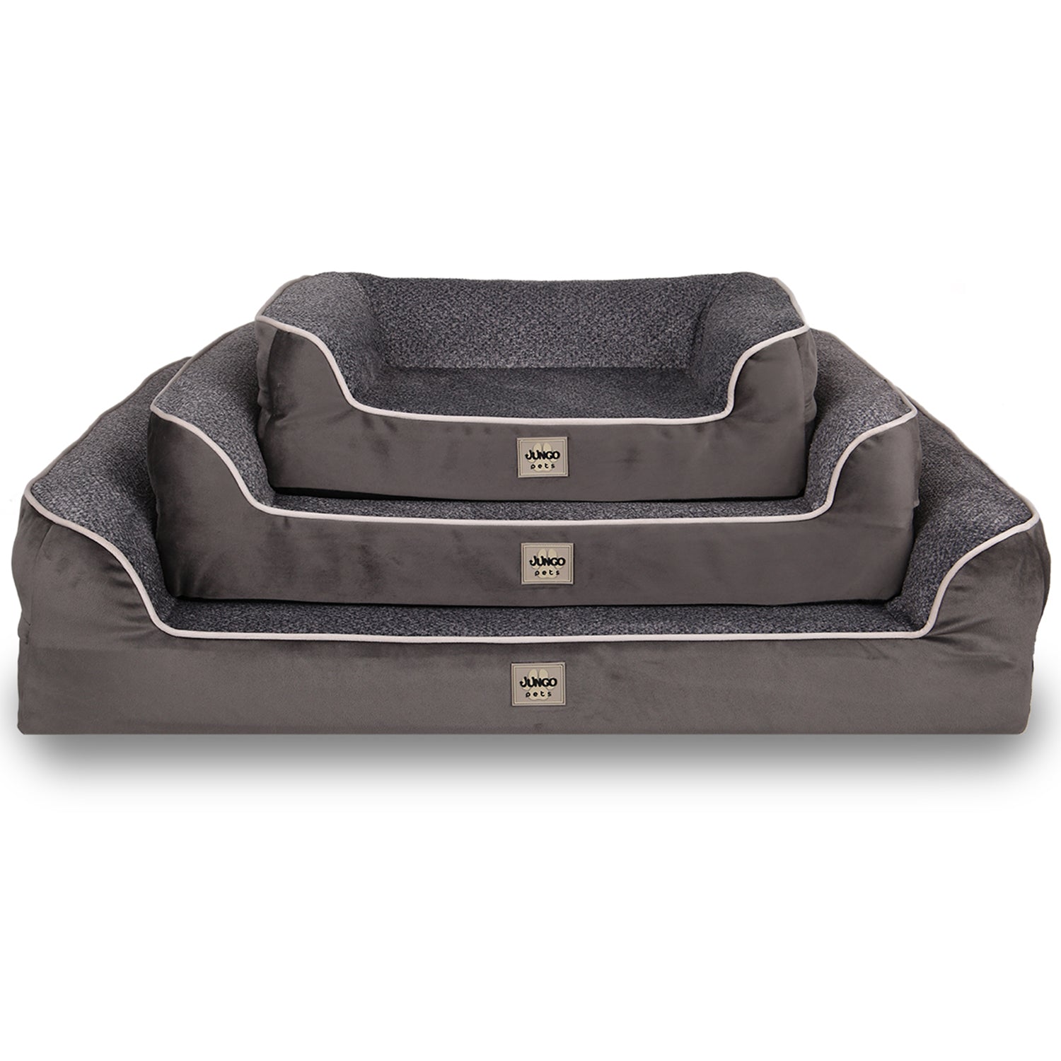 Sezar, Visco Süngerli,%100 Su Geçirmez, Kolay Temizlenen, Çıkarılabilir Kılıflı, Kedi ve Köpek Yatağı - Jungolica Pet Products