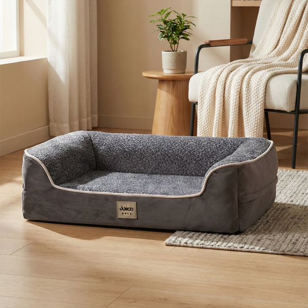 Sezar Cat and Dog Bed with Visco Foam, 100% Waterproof, Easy-to-Clean, and Removable Covers