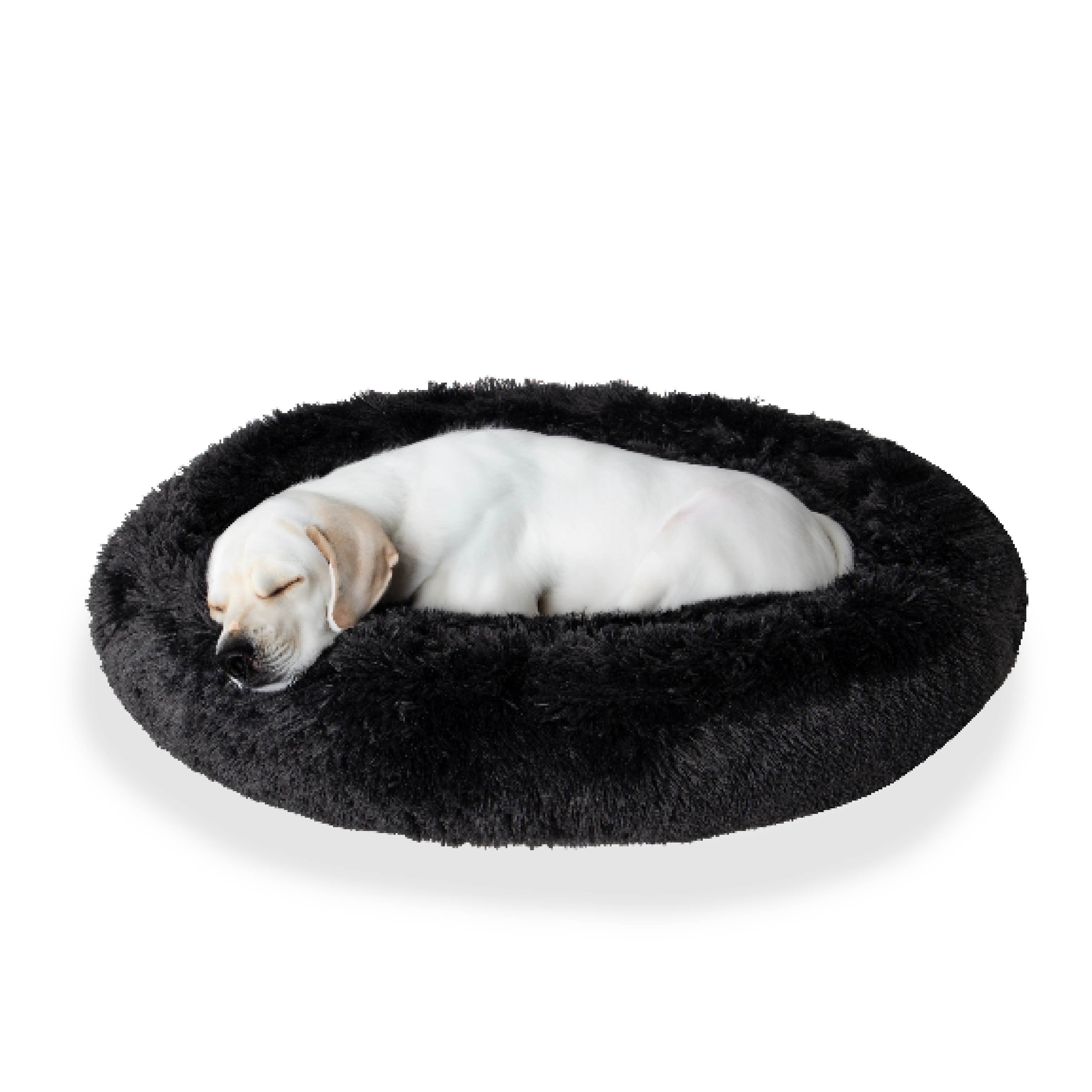 Sofy, Donut-Shaped, Calming Effect, High-Quality Plush Cat and Dog Bed