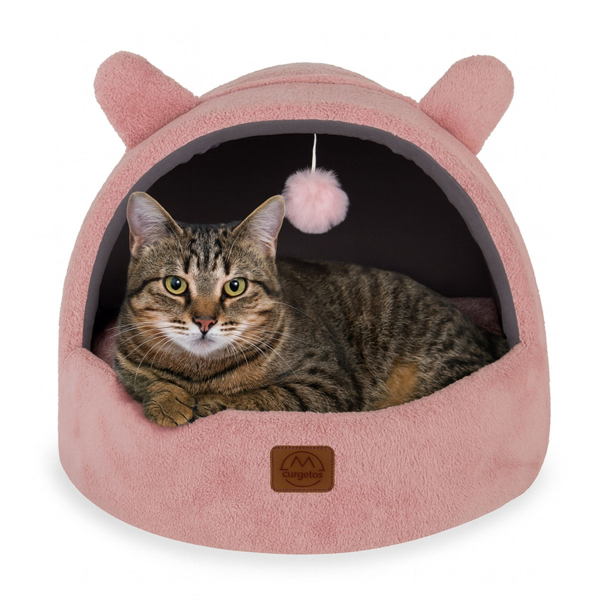 Tom Cat Bed with Removable Cushion, Ultra-Soft, Comfortable, Enclosed Top Design